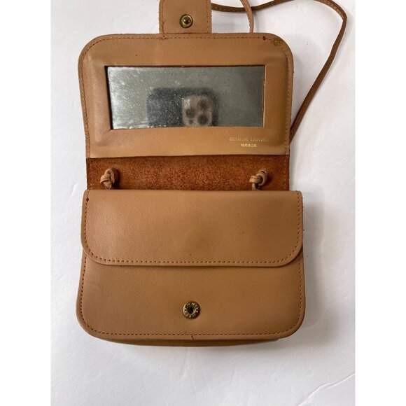 Genuine Leather Mini Crossbody Purse Brazil Vintage 70s 80s Handmade - Picture 4 of 6